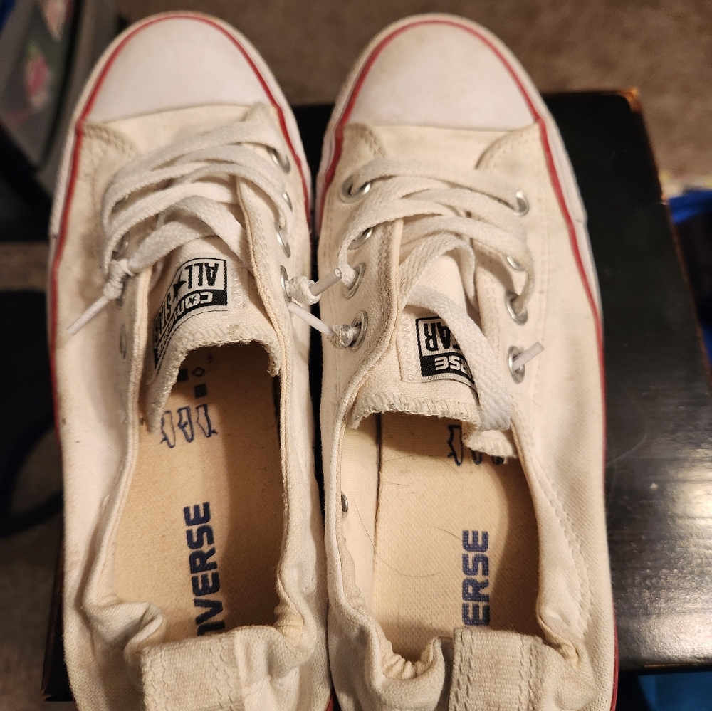 White slip on converse